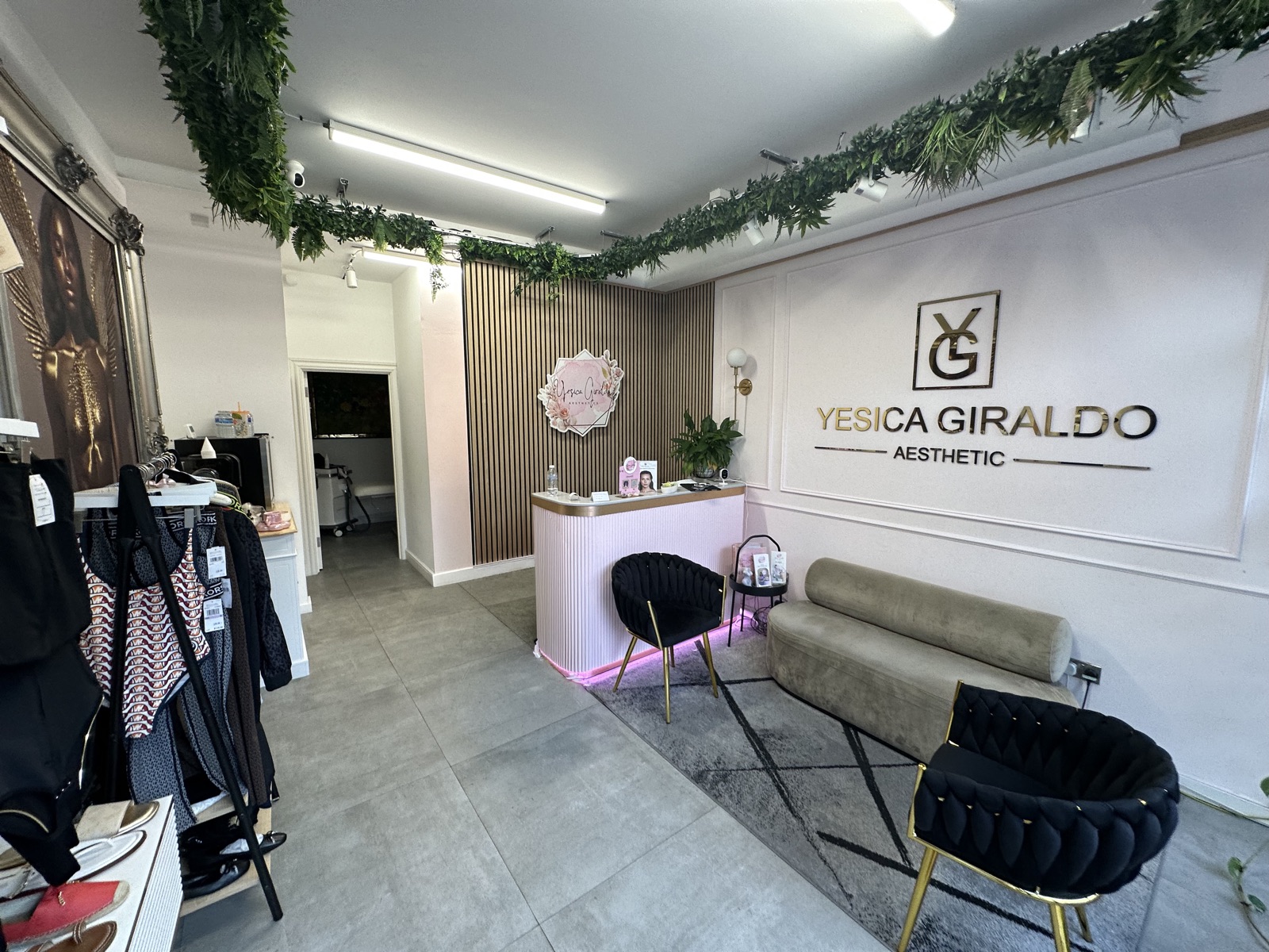 Inside Yesica Giraldo Aesthetics, Shacklewell Lane